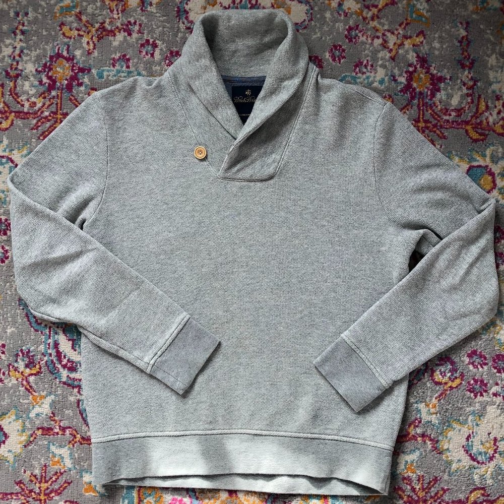 Men's M Brooks Brothers Shawl Collar Sweater